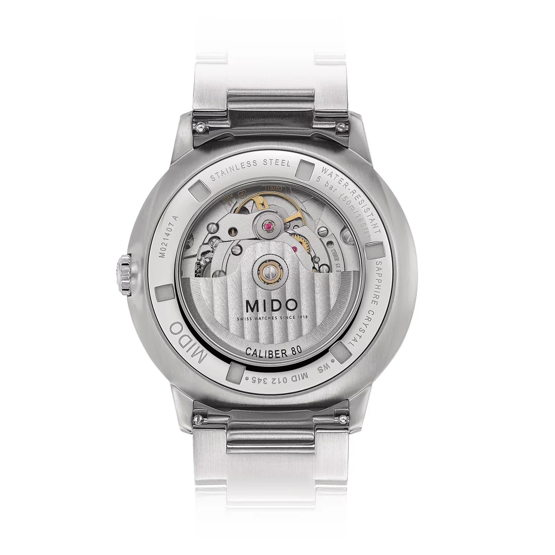 Orologio Mido Commander Gradient quadrante verde trasparente