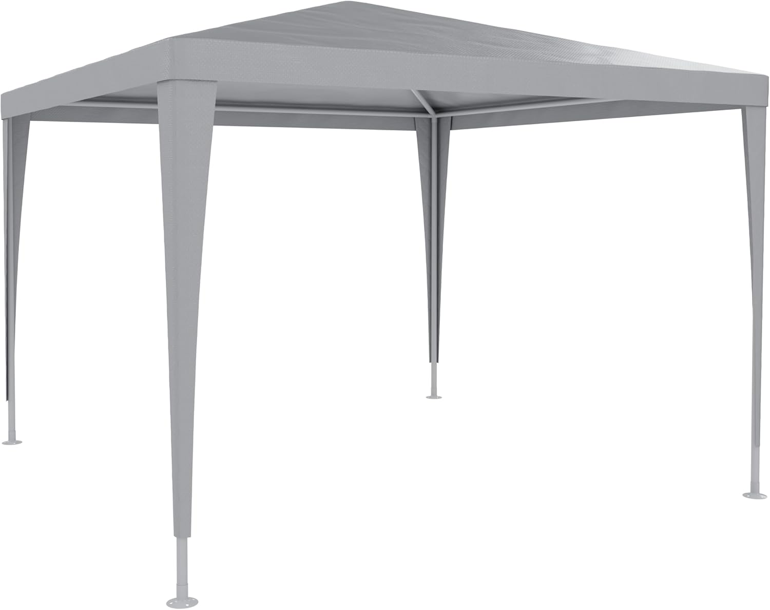 Gazebo Steel Structure PE Cover 110 g/m2 Waterproof Water Repellent Resistant Sun Rays UV Tent Parasol for Trade Shows Swimming Pool White Pic Nic Garden Outdoor Camping 3 x 3 Metres