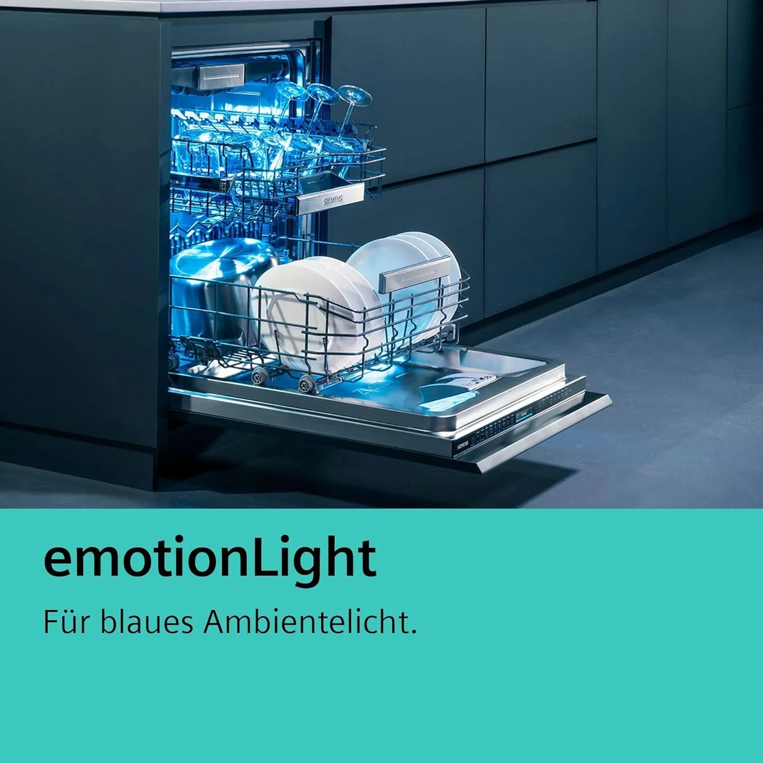 Siemens SN63EX14VE, iQ300 Smarter Geschirrsp��ler, Vollintegrierte Sp��lmaschine mit Besteckschublade, 60 cm, Auto T��r?ffnung dank autoOpen dry, Besonders leise durch iQdrive-Motor, infoLight aquaStop