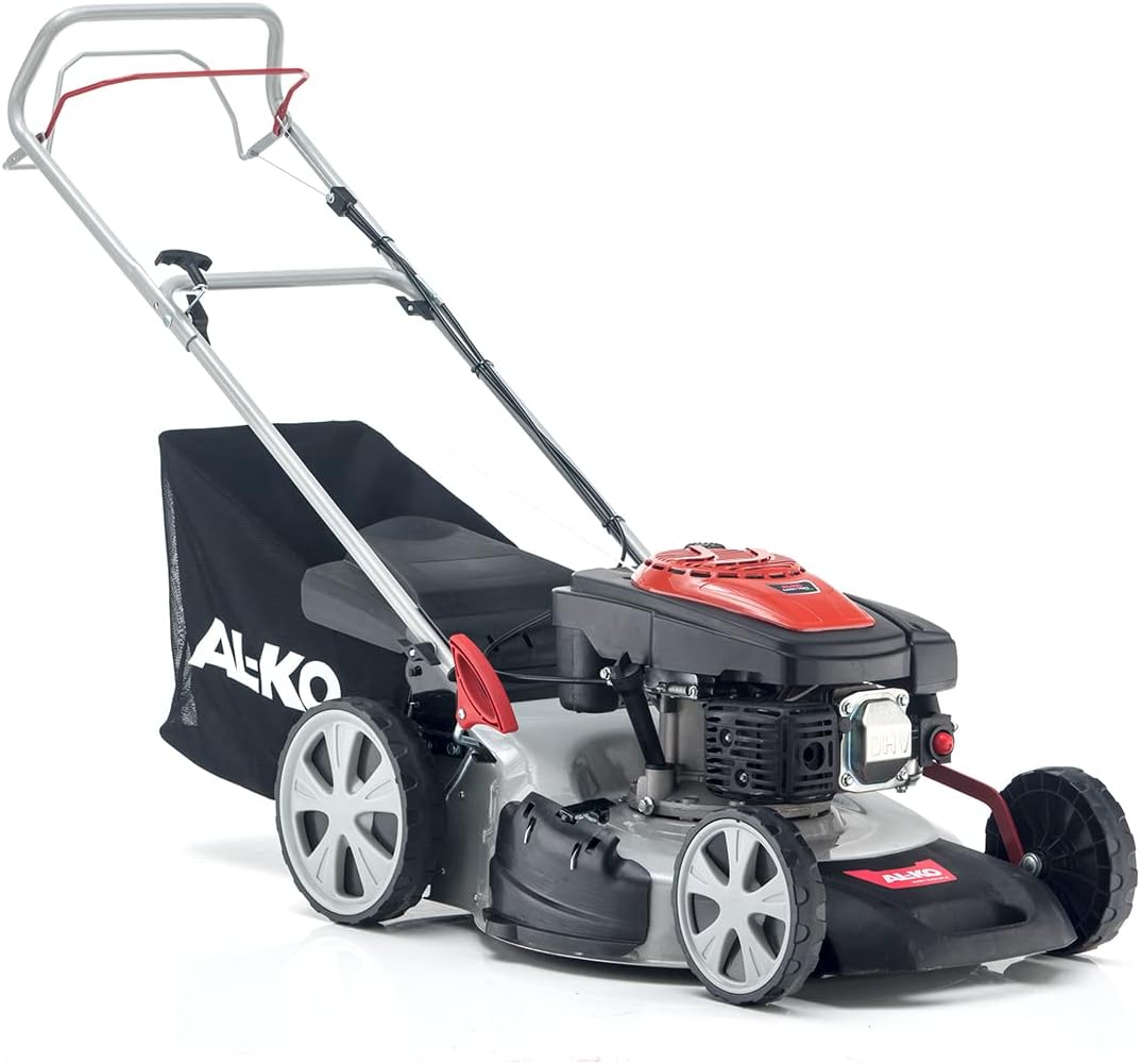 AL-KO - Tosaerba a scoppio semovente - 160cc OHV, taglio 51cm.Taglio,Raccolta,Mulching,Scarico Laterale. Alzo Centralizzato. Cesto 60l tela. Ideale 1.800mq.