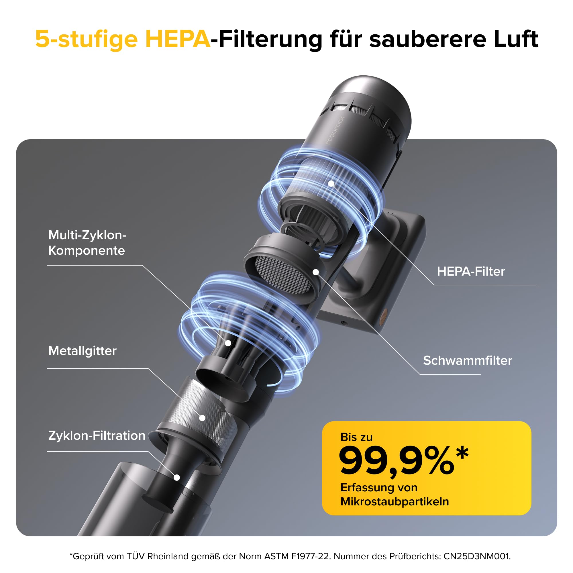 Akku-Staubsauger H60 Ultra mit 210 AW Saugleistung und bis zu 90 Minuten Laufzeit