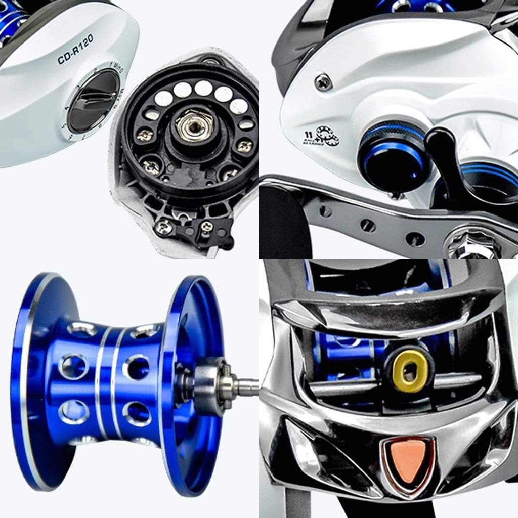 Angelrolle Shaft Drop Wheel Road Squid Reel Links- und Rechtshand Angelrolle Angelausrüstung Angelgerät Angelzubehör(Left)