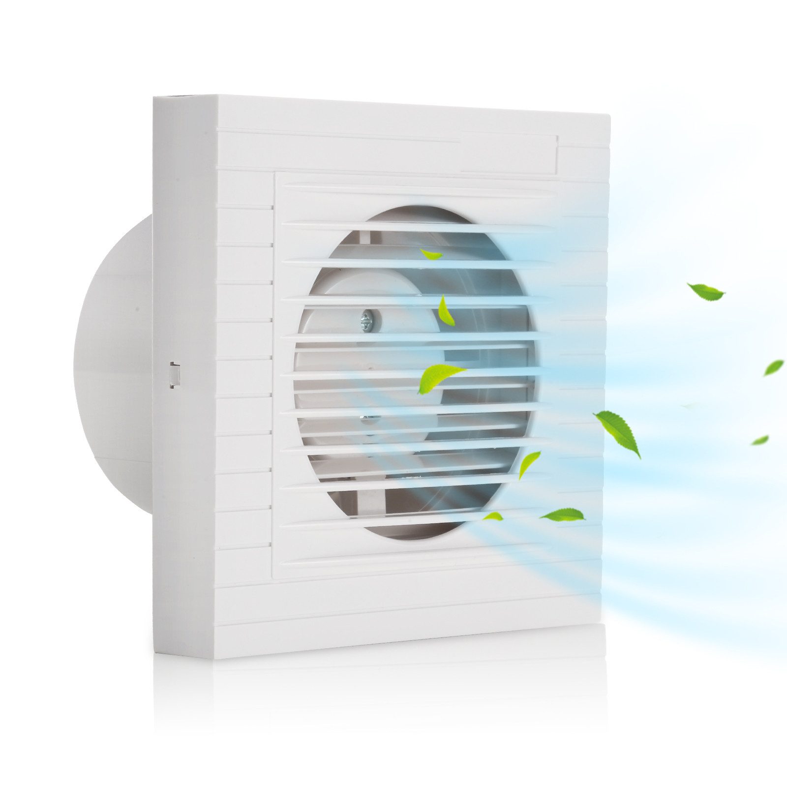 Wandventilator Badlüfter 100/150mm Ventilator Wandlüfter Mit Rückflussleitblech