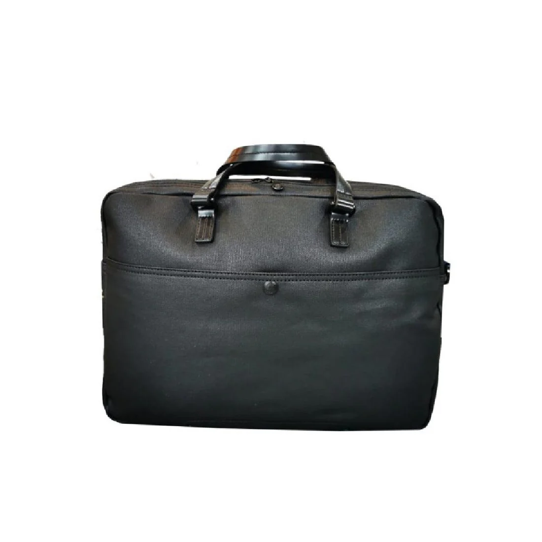 Cartella Spalding & Bros New Jersey in tessuto nero e pelle 309372U730