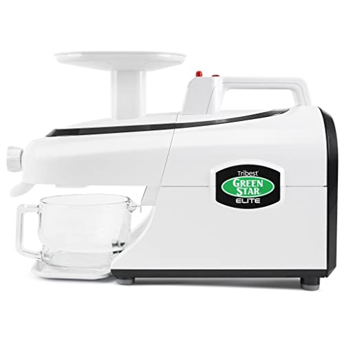 Tribest Greenstar GSE 5000 Elite Slow Masticating Juicer, Jumbo, White: Electric Dual Auger Masticating Juicers: Home & Kitchen