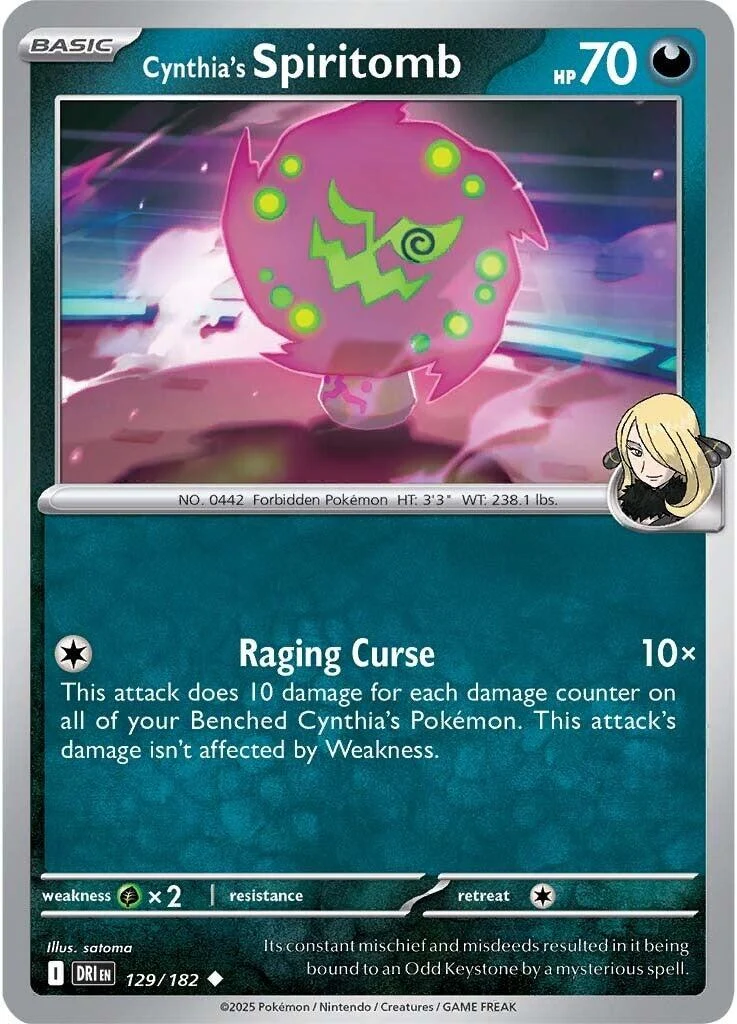 Cynthia's Spiritomb (129/182) (DRI)