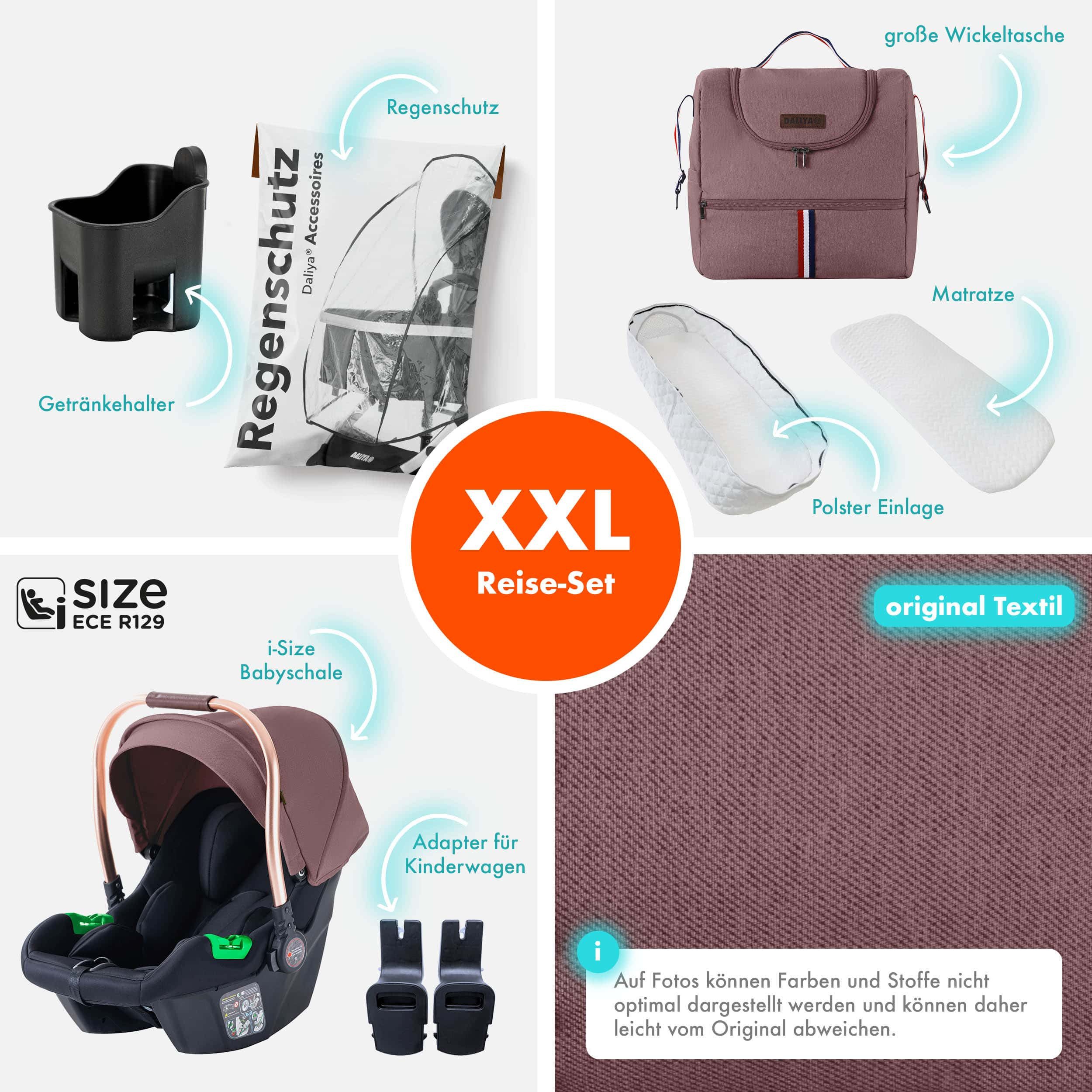 Kombi-Kinderwagen NEOMOVE 3in1 Kinderwagen mit i-Size Babyschale & Buggy