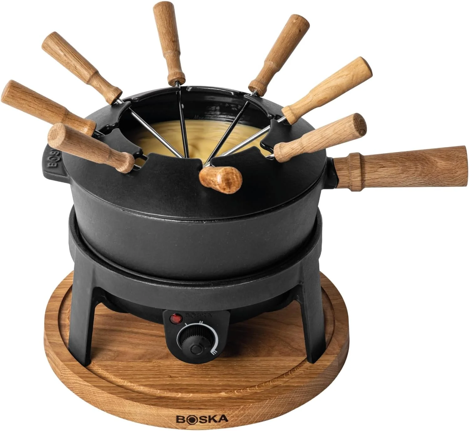 BOSKA Elektrische Fondues, 2,2 L, Schwarz, Fondueset Elektrisch Pro - Fondue - Käsefondue