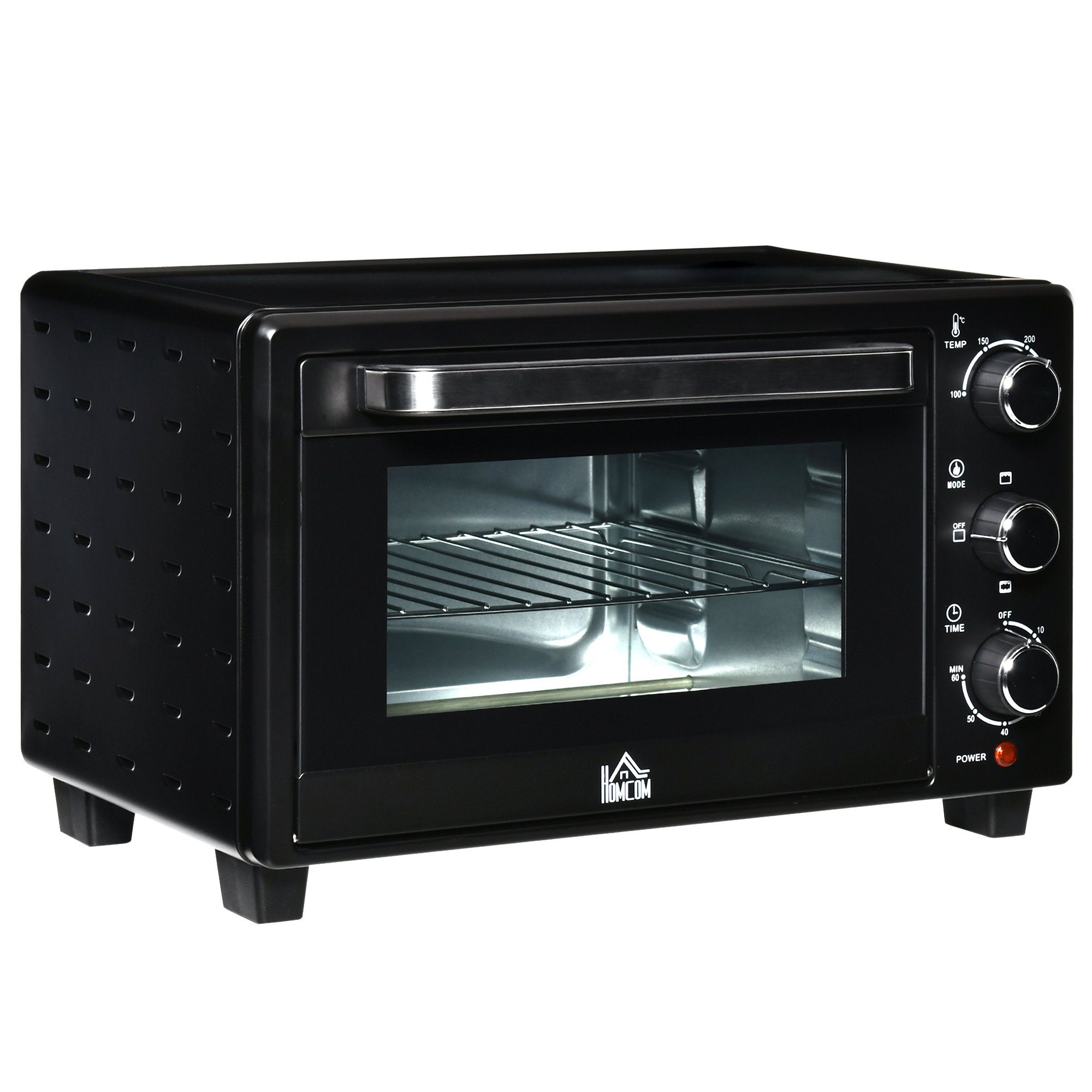 Minibackofen Minibackofen 21L mit 1 Drahtgestell und 1 Backblech 3 Kochmodi