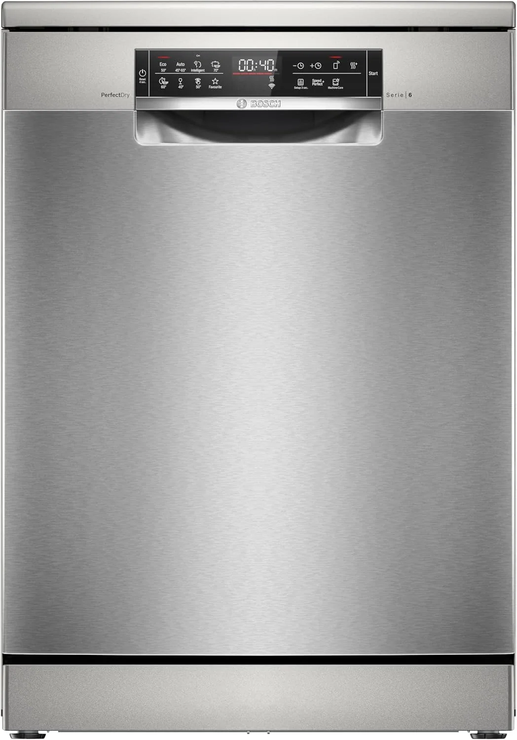 Bosch Geschirrspüler, 60 cm, Silber, SMS6ZCI16E Stand- Serie 6, freistehend Spülmaschine mit Besteckschublade