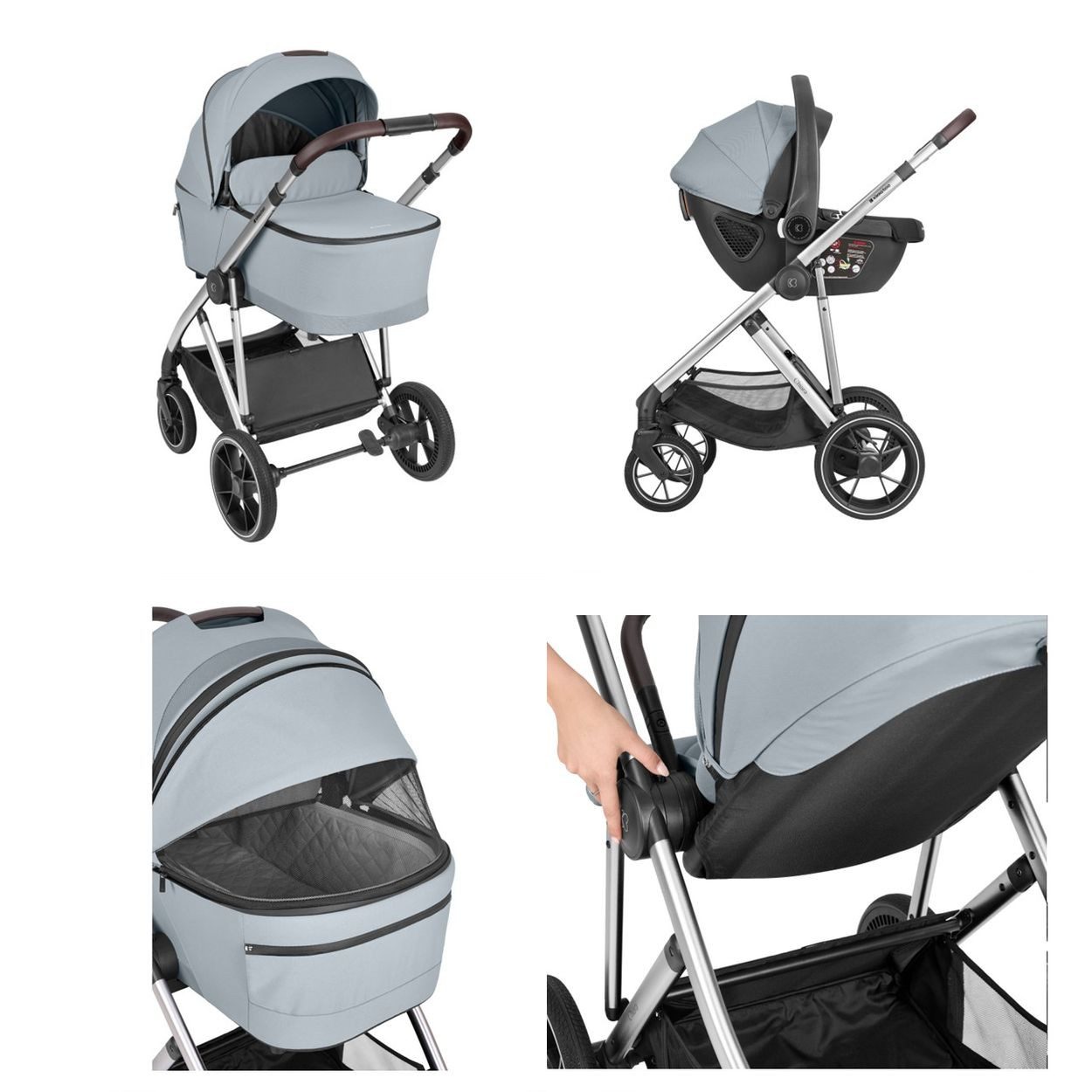 Kombi-Kinderwagen Kombikinderwagen Chiara 3 in 1