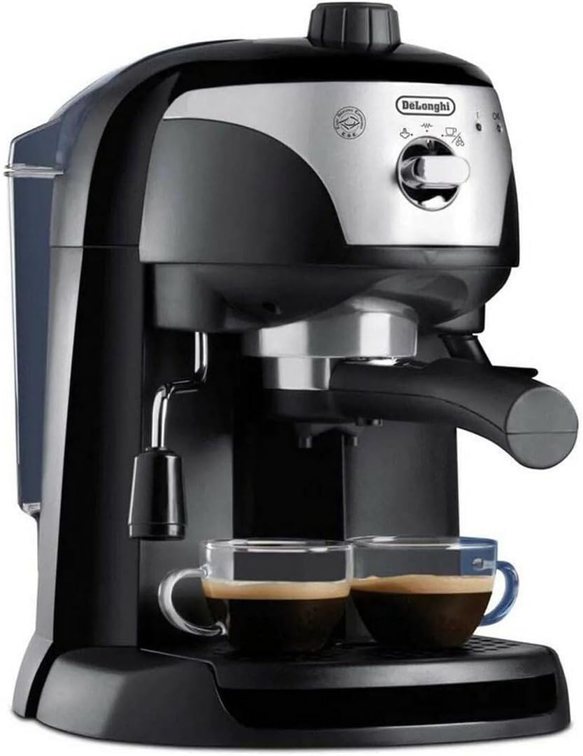 De'Longhi EC221.B macchina per caffè espresso con pompa in Acciaio inoxidabile, 1100W, 1L, nero