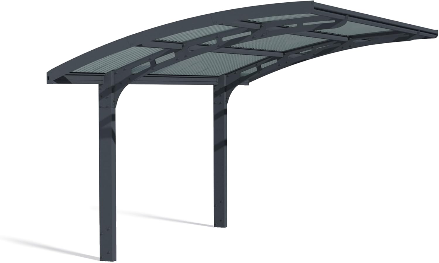 Canopia by Palram Carport Arizona 5000 in policarbonato, alluminio robusto e antiruggine protegge l'auto dalla luce solare