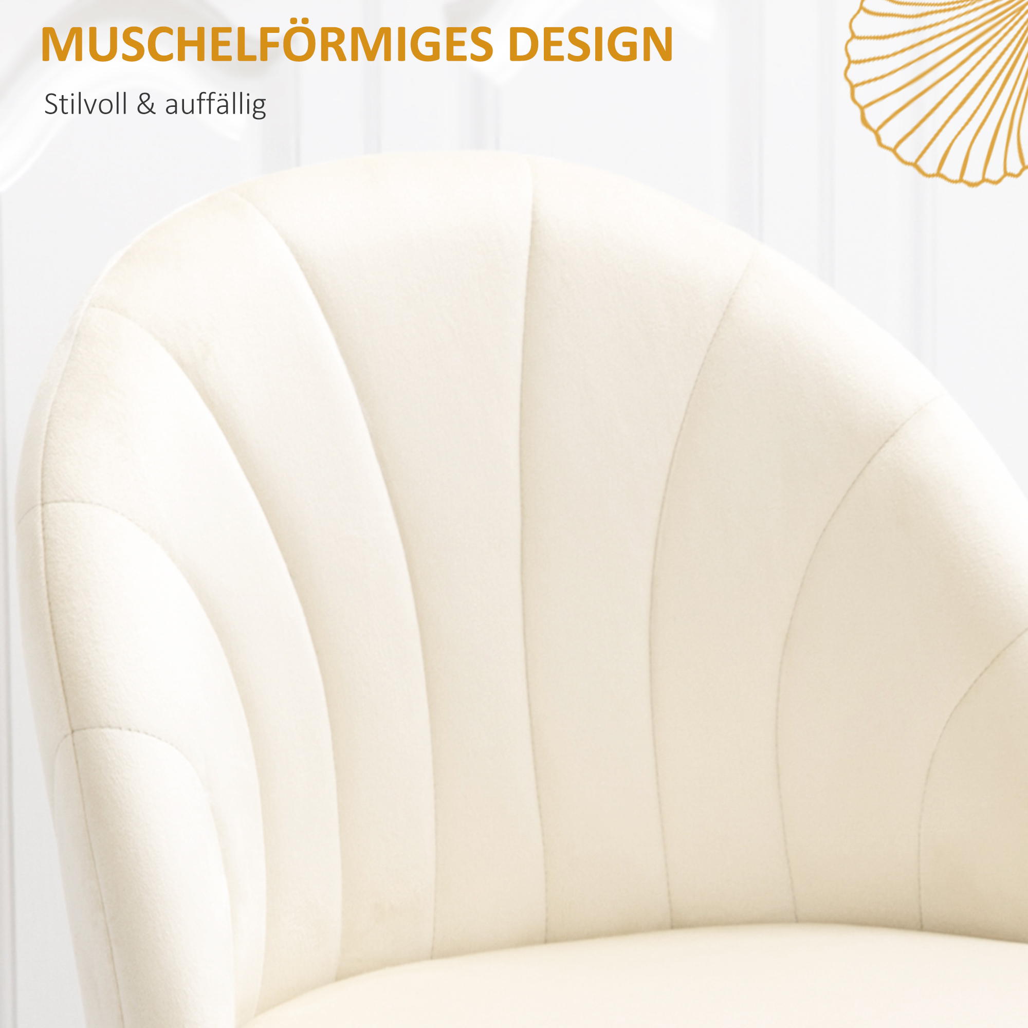 Set van 2 eetkamerstoelen in Scandinavisch design, keukenstoelen, fluweelachtige uitstraling, cr��me + zwart