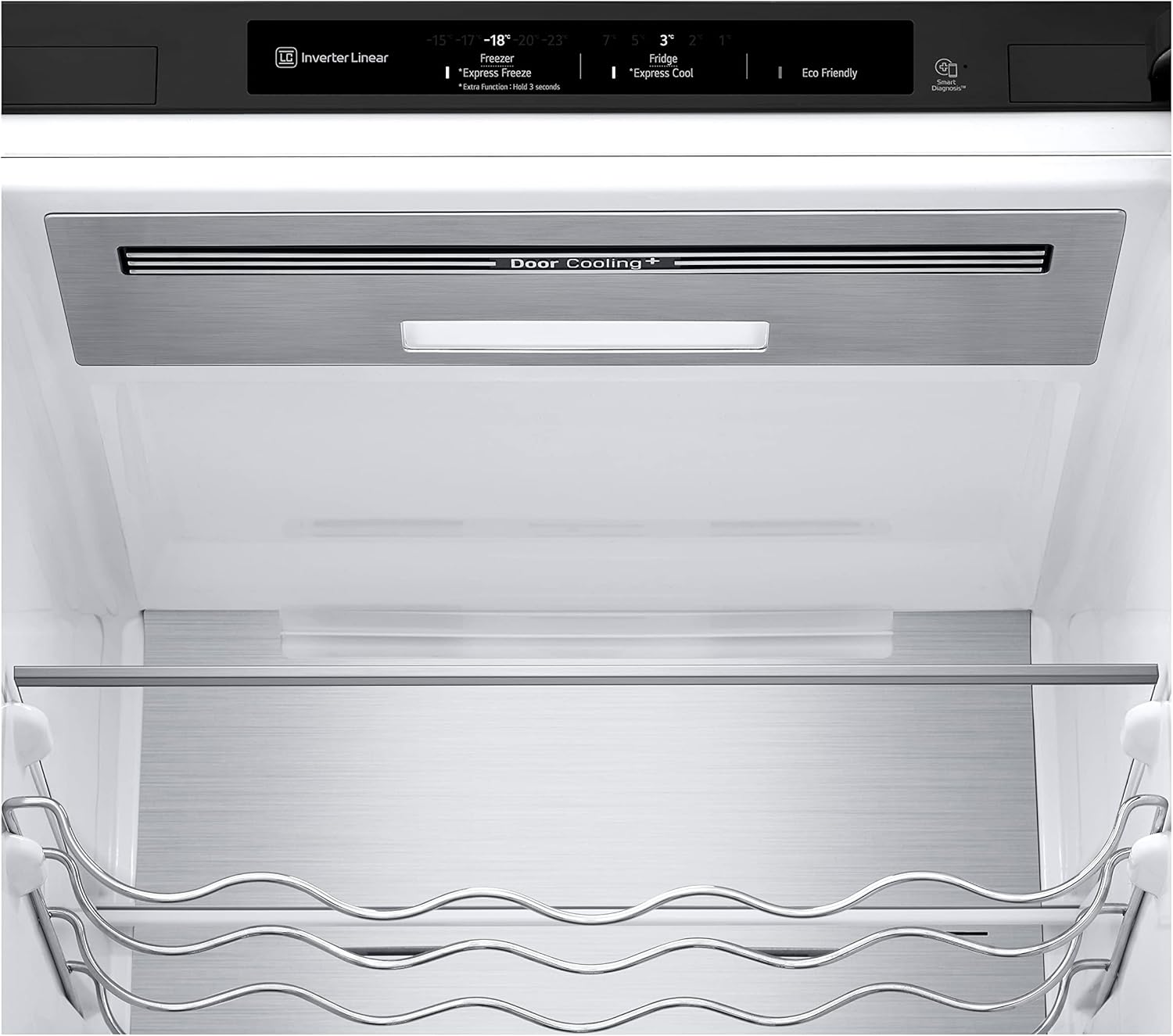 LG GBV22NCCEP Kühl-/Gefrierkombination – Smart Inverter Compressor, Total No Frost, Modern Flat Door Design, Matt Schwarz Metallic, Energieeffizienz A