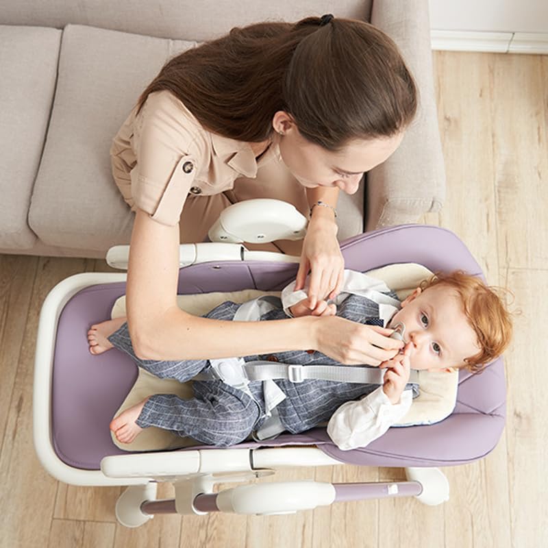 Joyeuse Planet   Seggiolone Evolutiva LUXTAR, Poltrona Bambino, 0 6 anni, Piegato, Pronto per l'uso, Pieghevole compatto, Due vassoi, Poggiapiedi Regolabile, Nascita (Blu) : Prima infanzia