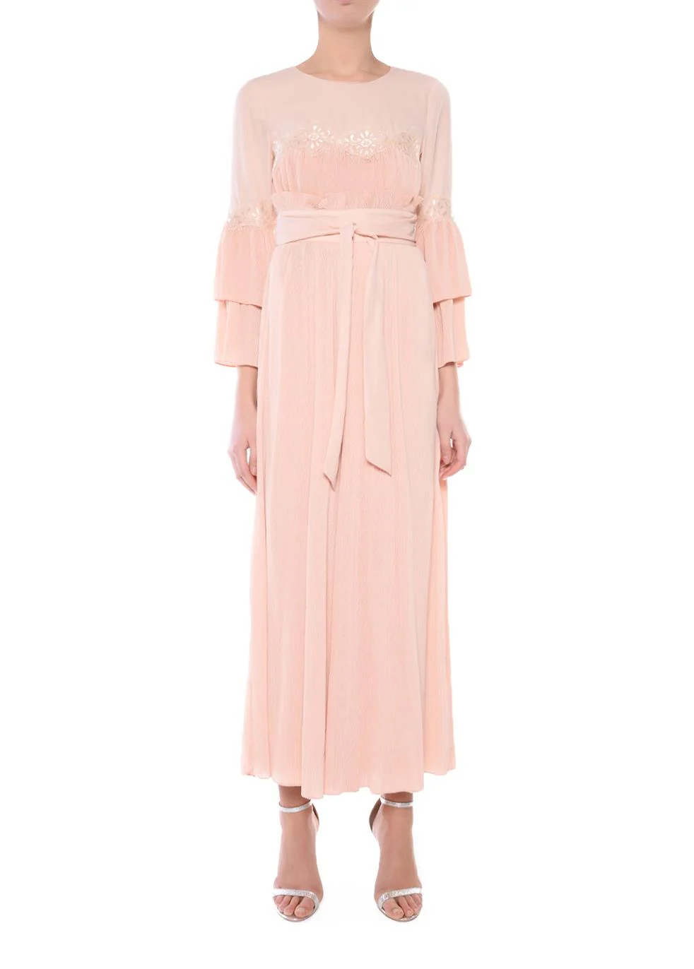 Kyla Nude Wide Leg Trousers