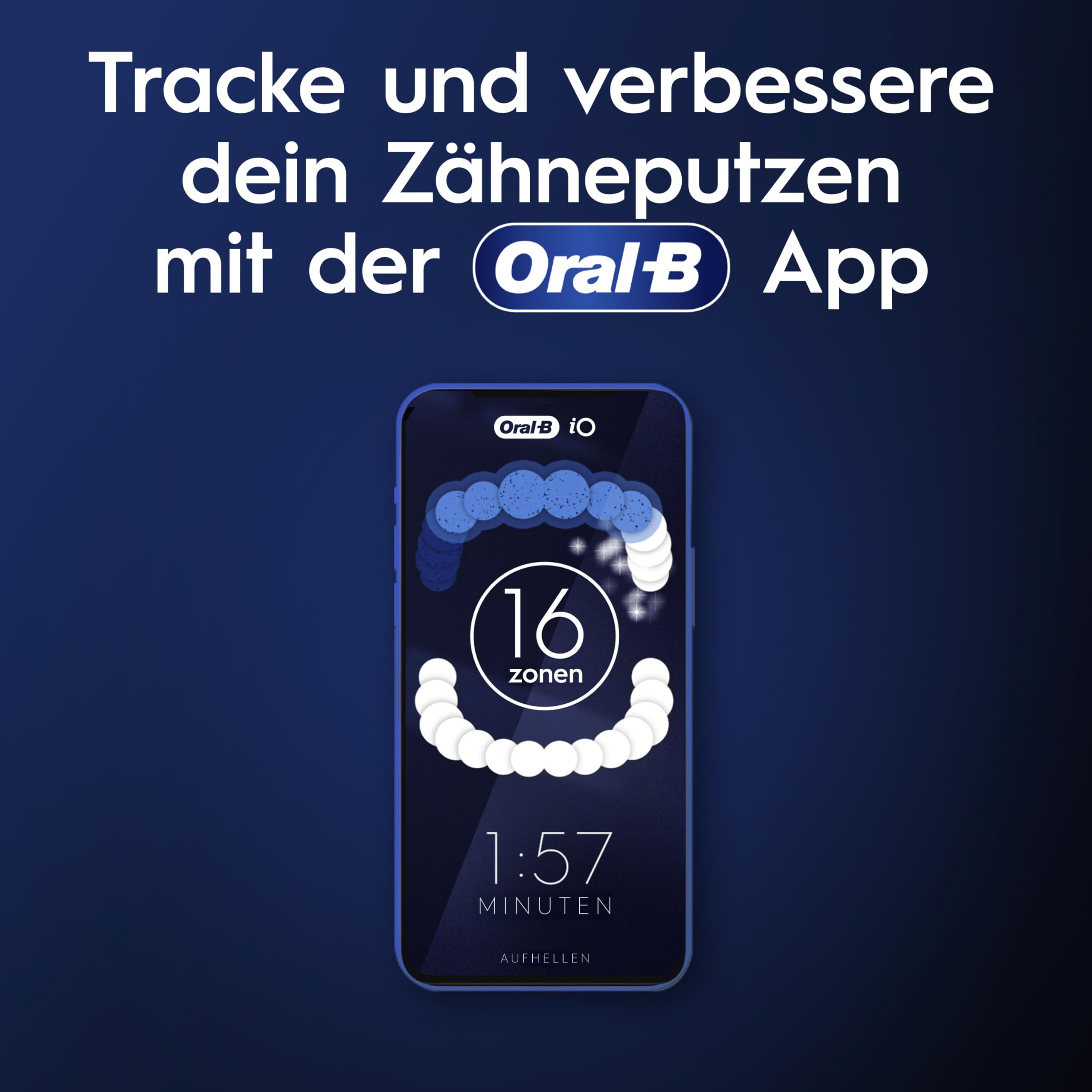 Elektrische Zahnbürste iO Series 9 mit 7 Putzmodi, 3 Aufsteckbürsten, Lade-Reise-Etui und Ladestation in Schwarz