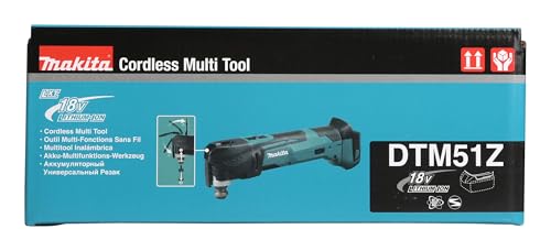 Makita DTM51Z   Utensile multifunzione a batteria agli ioni di litio da 18 V, blu : Amazon.it: Fai da te