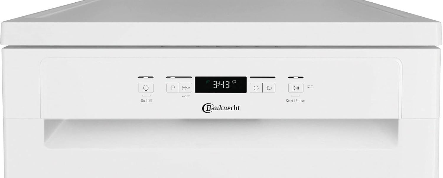 Bauknecht B2F HD624 A Freistehender Geschirrspüler/ 60 CM/ 14 Maßgedecke/Hygieneprogramm/Vollwasserschutz/Startzeitvorwahl