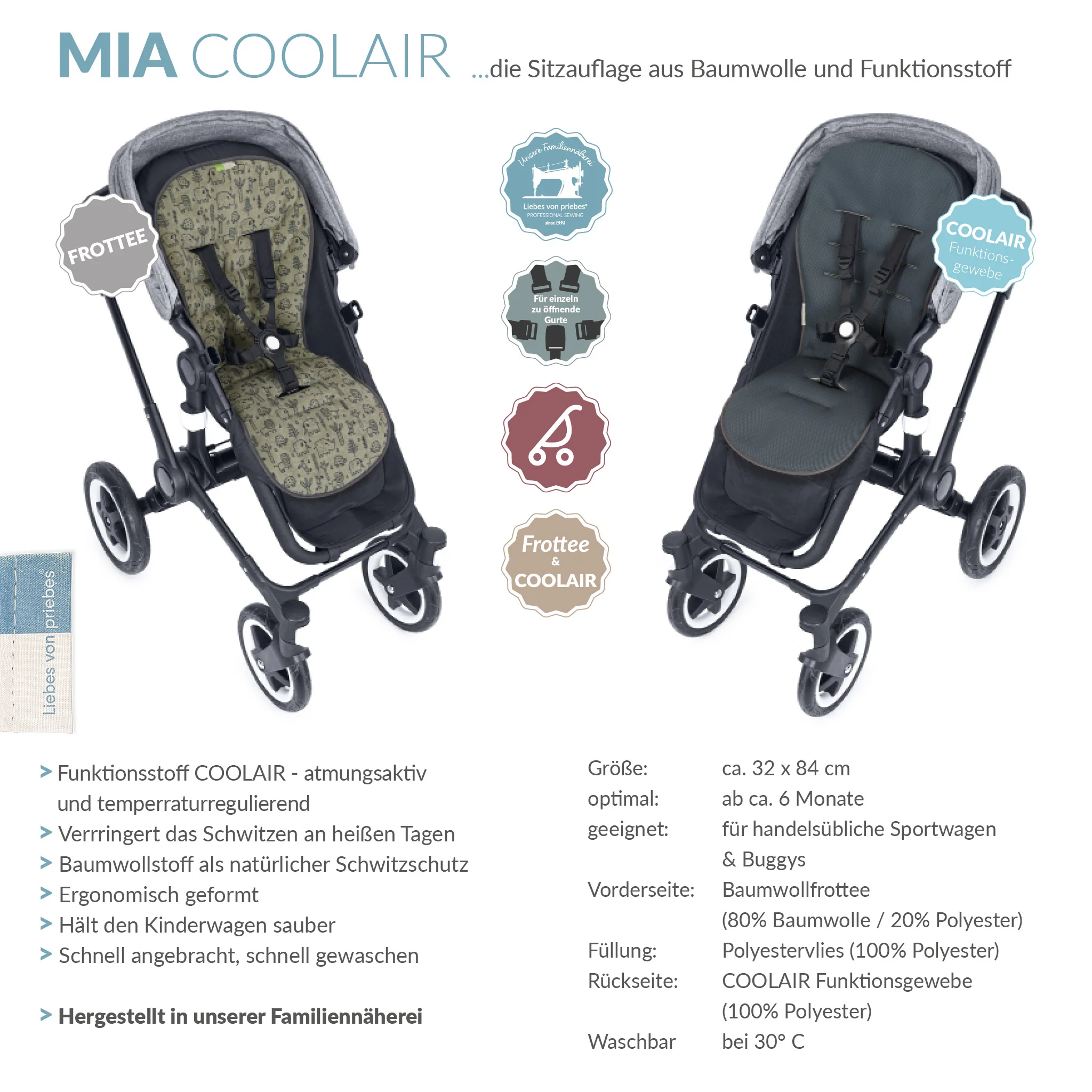 MIA COOLAIR die klassische Sitzauflage