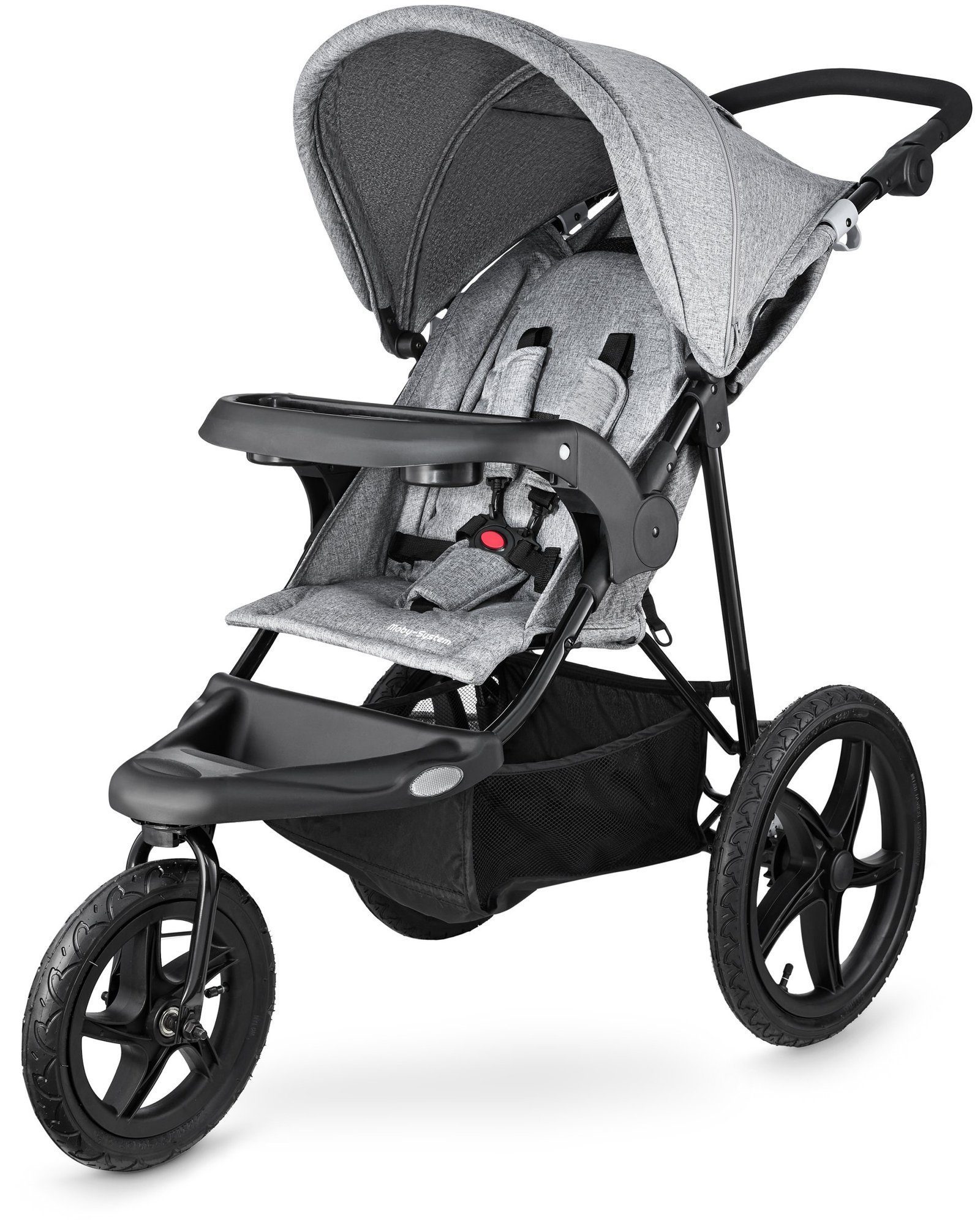 Dreirad-Kinderwagen Jogging-Kinderwagen mit Luftreifen und Verdeck - Modell: MOUNTAIN