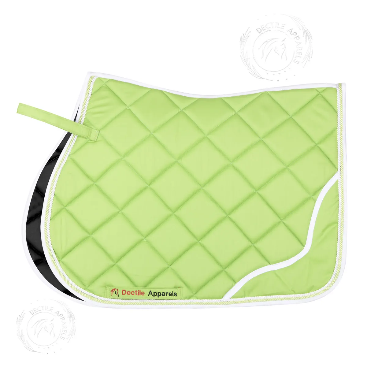 Green English Saddle Pad Set