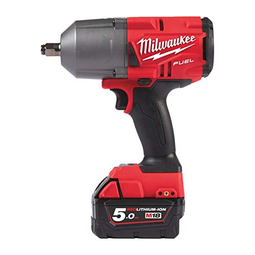 Milwaukee 00 Fuel M18 FHIWF12 502X 2 Batterie 5,0 Ah 1 M12 18FC 4933459696, colore: Rosso, 18 V, Red : Fai da te