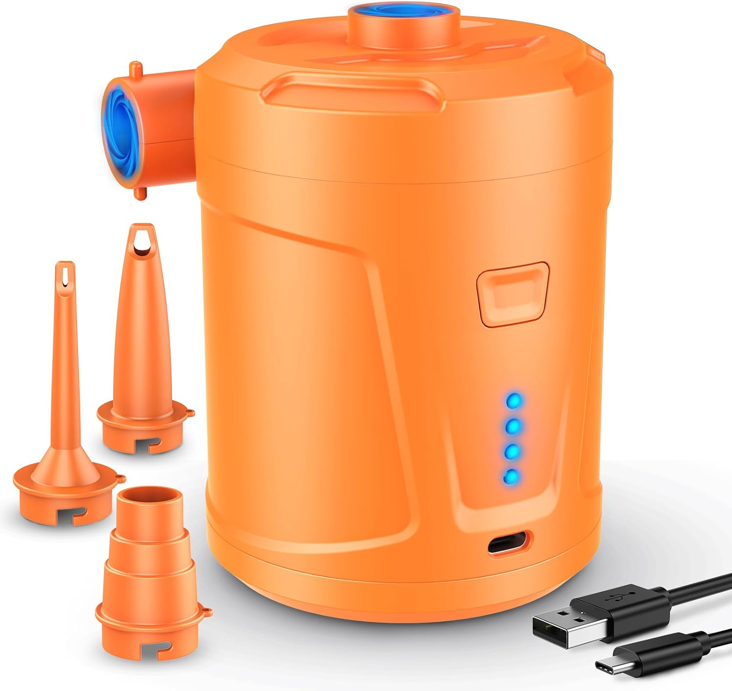 SUPPOU Pompa Elettrica, 5200mAh Pompa Elettrica per Materasso Gonfiabile può essere rapida per Gonfiare e Sgonfiare, Adatto per Materasso Gonfiabile, Materassino Campeggio, Piscina Gonfiabile