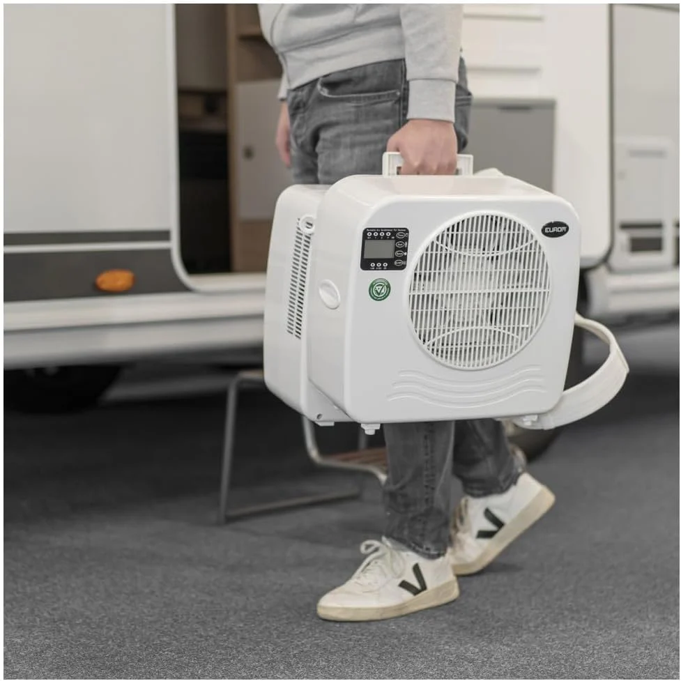 EUROM Split-airconditioning AC2401 voor caravan, camper, camping, boot, bus, camper, caravan, stacaravan | Mobiele airconditioning met 2400 BTU | Verbeterd model ten opzichte van de legendarische AC2400-airconditioning