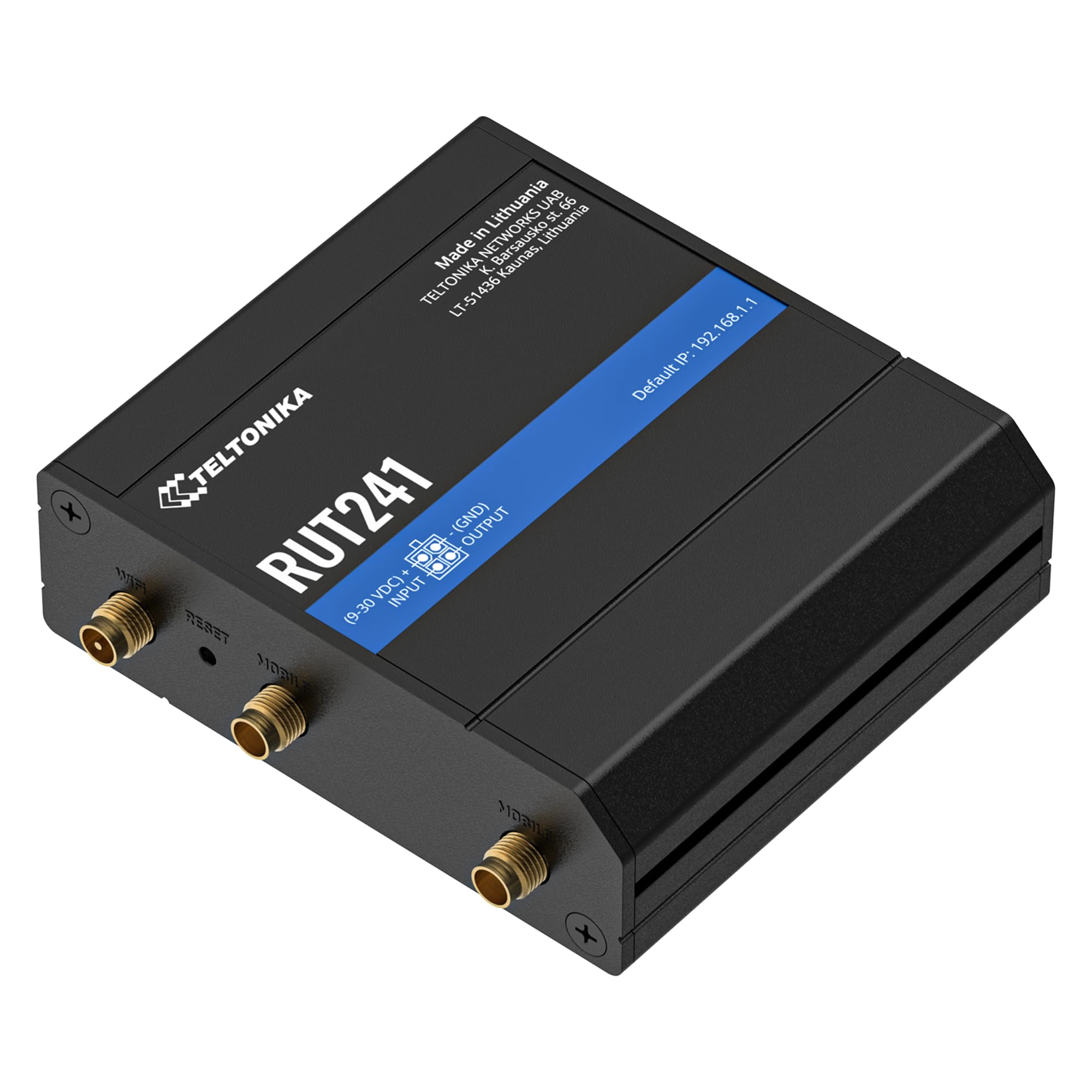 4G LTE Industrie-Router RUT241 Cat 4 Dualband-WLAN 2x Ethernet Failover RMS-Fernverwaltung mit SIM-Karten-Unterstützung