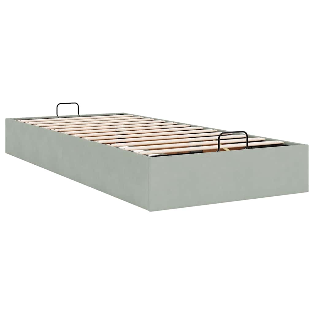 Struttura Letto Pouf Senza Materasso 100x200 cm Velluto