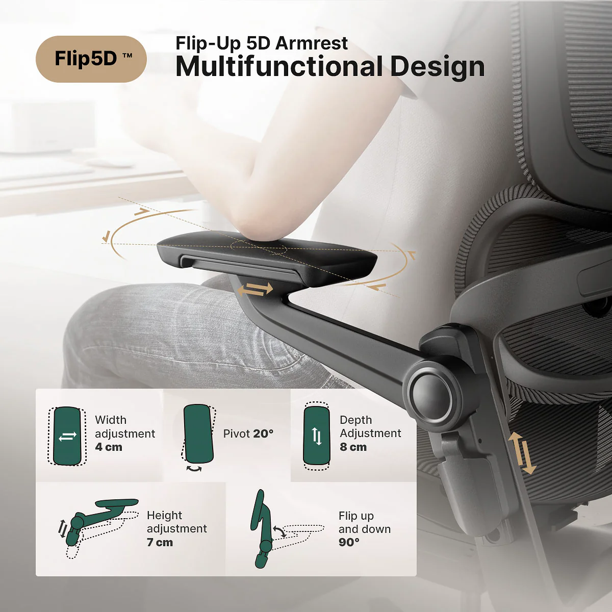 Sedia da ufficio ergonomica H1 Pro V2