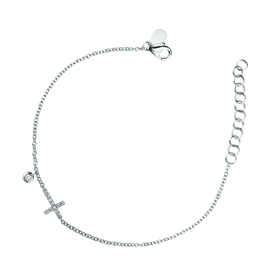 Bracciale Mirco Visconti Gioielli croce in brillanti ct 0,06 Z558/10