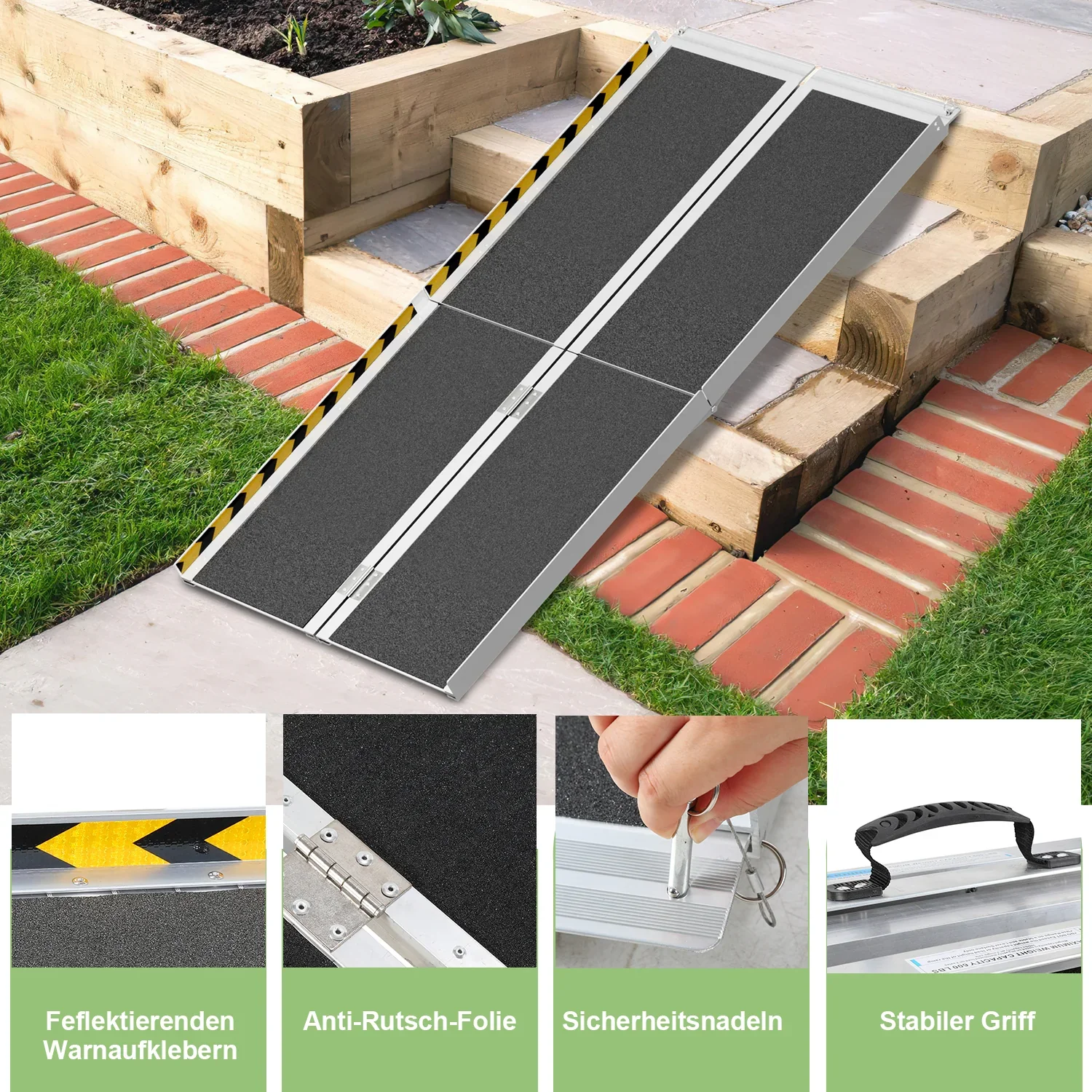 Sonnewelt Rolstoeloprit Laadperron Aluminium tot 270 kg