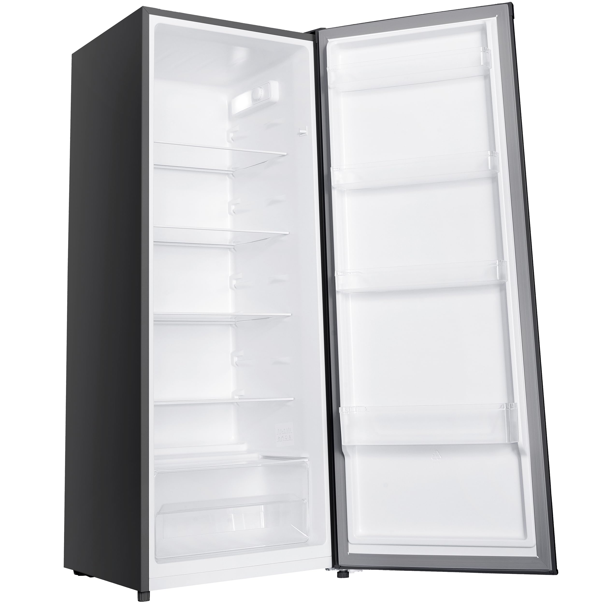 Kühlschrank ohne Gefrierfach 242 Liter, homeX CS2422E-S freistehend in Silber mit automatischer Abtauung und 5 verstellbaren Glasablagen