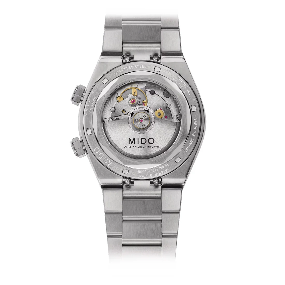Orologio Mido Multifort 8 due corone silver bracciale acciaio