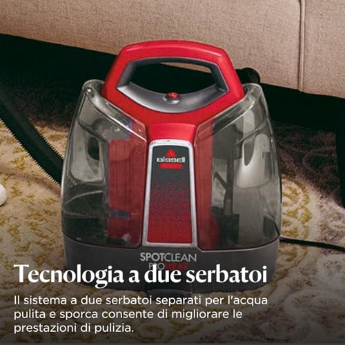 BISSELL SpotClean ProHeat, Lavatappeti, Pulitore Macchie con Tecnologia HeatWave, Lava Tappezzeria per Tappeti, Auto, Pulisci Divani, Moquette, Materassi e Altro, Potente Motore da 330W, 36988 : Amazon.it: Casa e cucina
