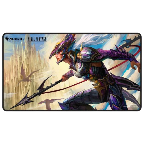 Ultra Pro: Magic the Gathering - FINAL FANTASY Black Stitched Playmat Premium - Dragoon