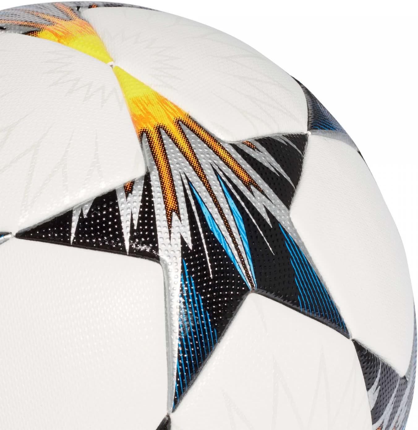 adidas Fußball Ball Finale Kiev OMB Ball, White/Black/SYELLO/Bl, 5, CF1203