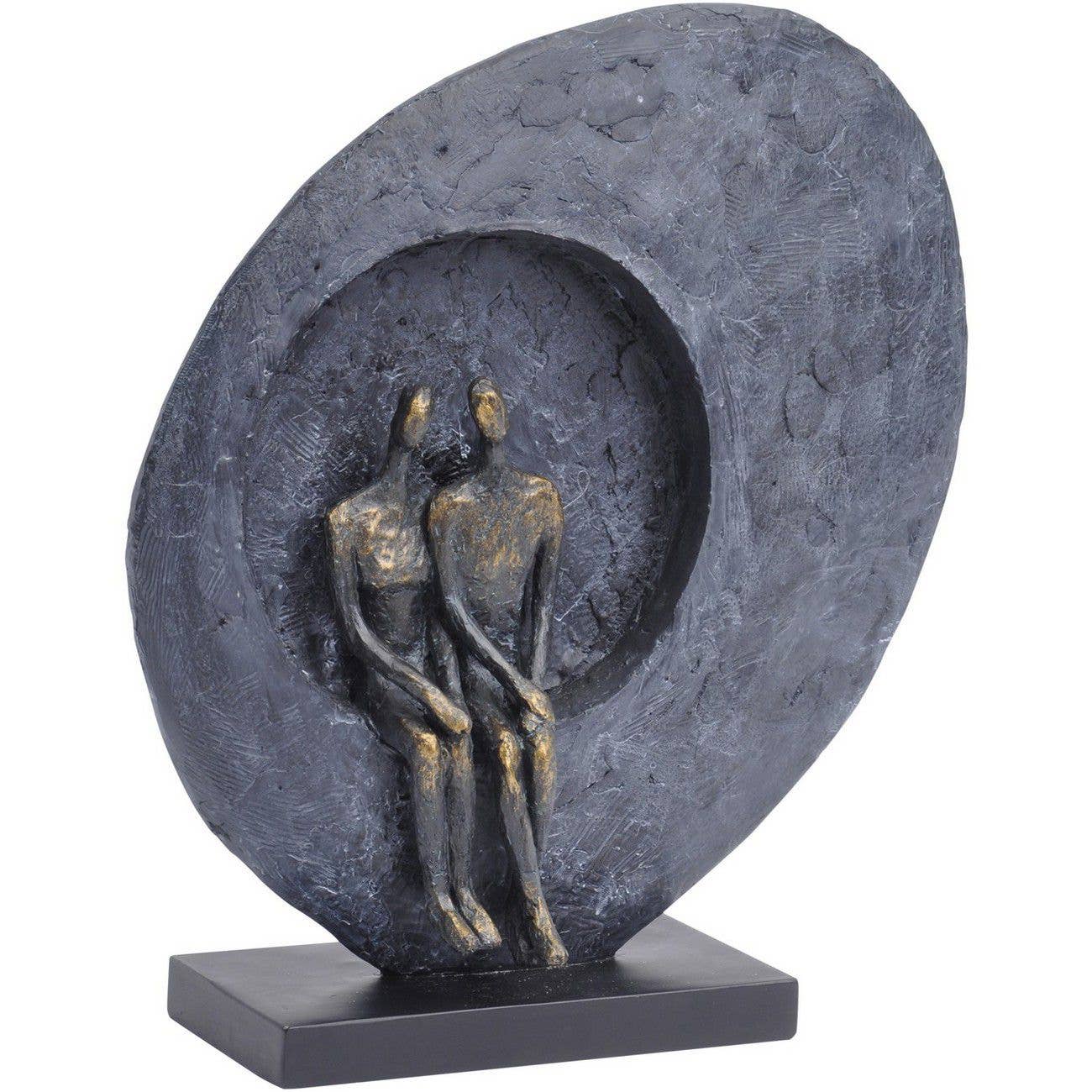 Abstract Embrace Couple Sculpture �C Romantic Heart Frame | Anniversary & Wedding Gift