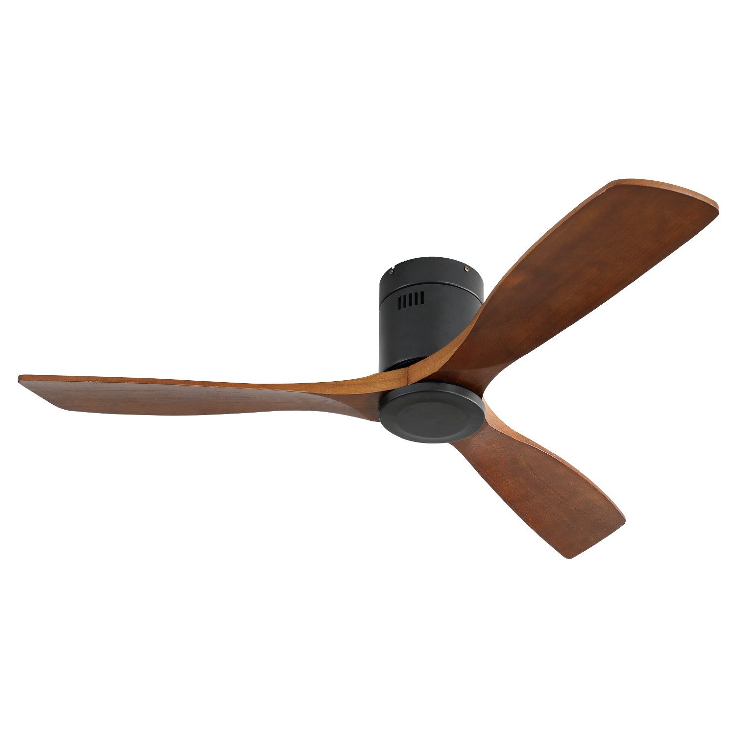 Deckenventilator 52 Zoll Deckenventilator mit 3 Holz Flügeln und Fernbedienung, Leise