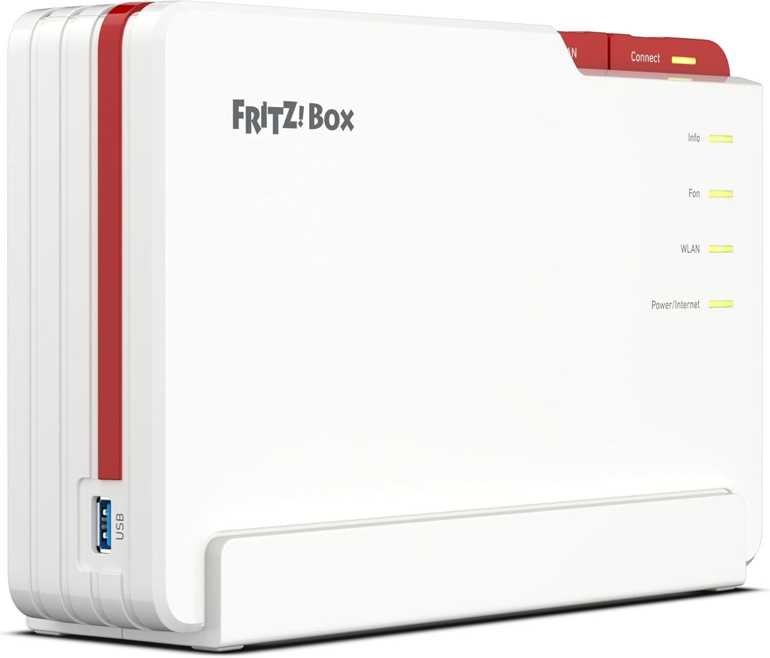 FRITZ!Box 5690 Pro, Premium Modem Router Wi-Fi 7 Tri Band (2.4 GHz, 5 GHz, 6 GHz) Fino a 18.500 Mbit/s, per FTTC E/VDSL, ADSL e Fibra Ottica con ONT, 1x Wan 2,5 Gb, 4x Lan Gb, Zigbee, Mesh