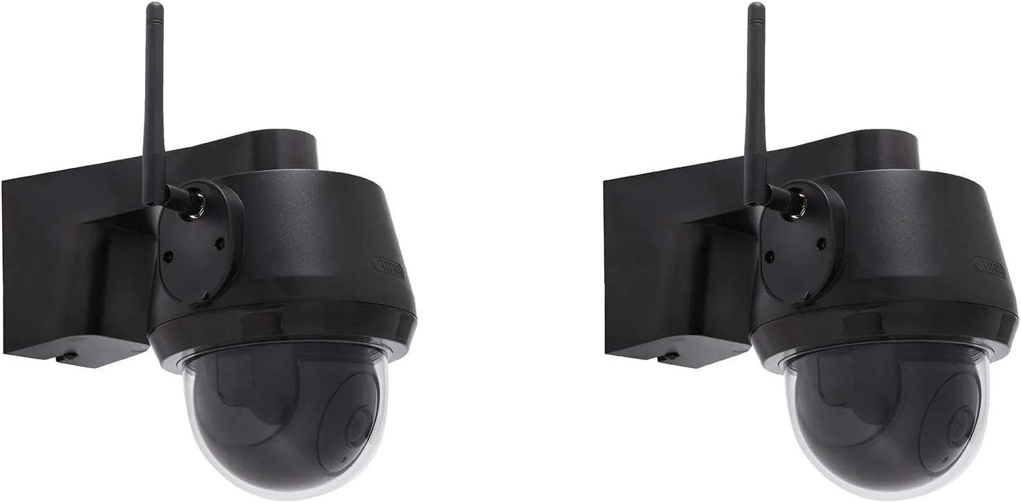 ABUS SmartLook Schwenken & Neigen, 2-Wege-Audio, 4K Überwachungskamera für außen mit WLAN, 2er Set, Bewegungserkennung, Nachtsicht, Objekterkennung