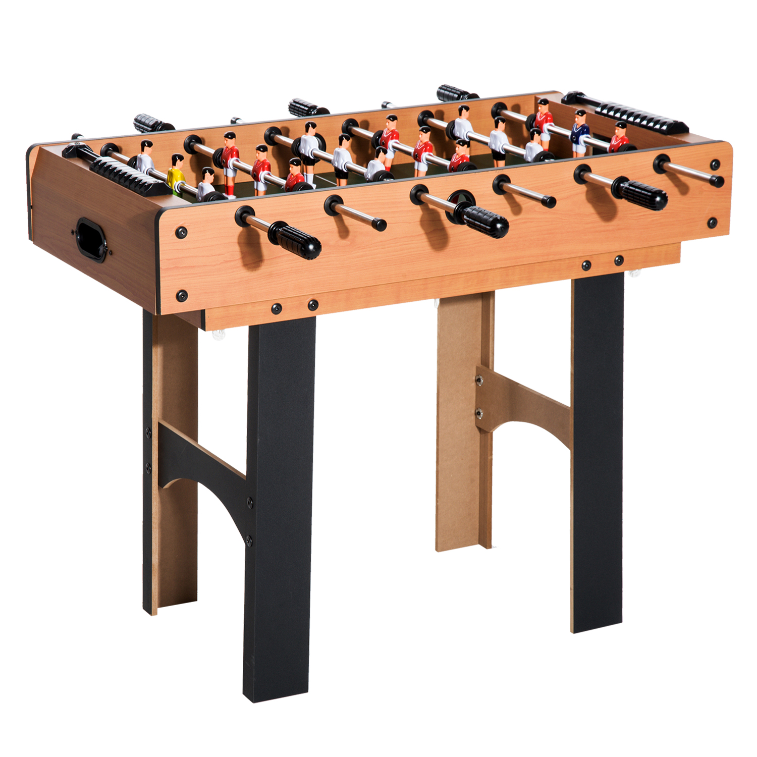 HOMCOM 2-in-1 Tischkicker, Multispieltisch 4 in 1, kompakt, inkl. Spielaccessoires, 92 x 78 x 80 cm