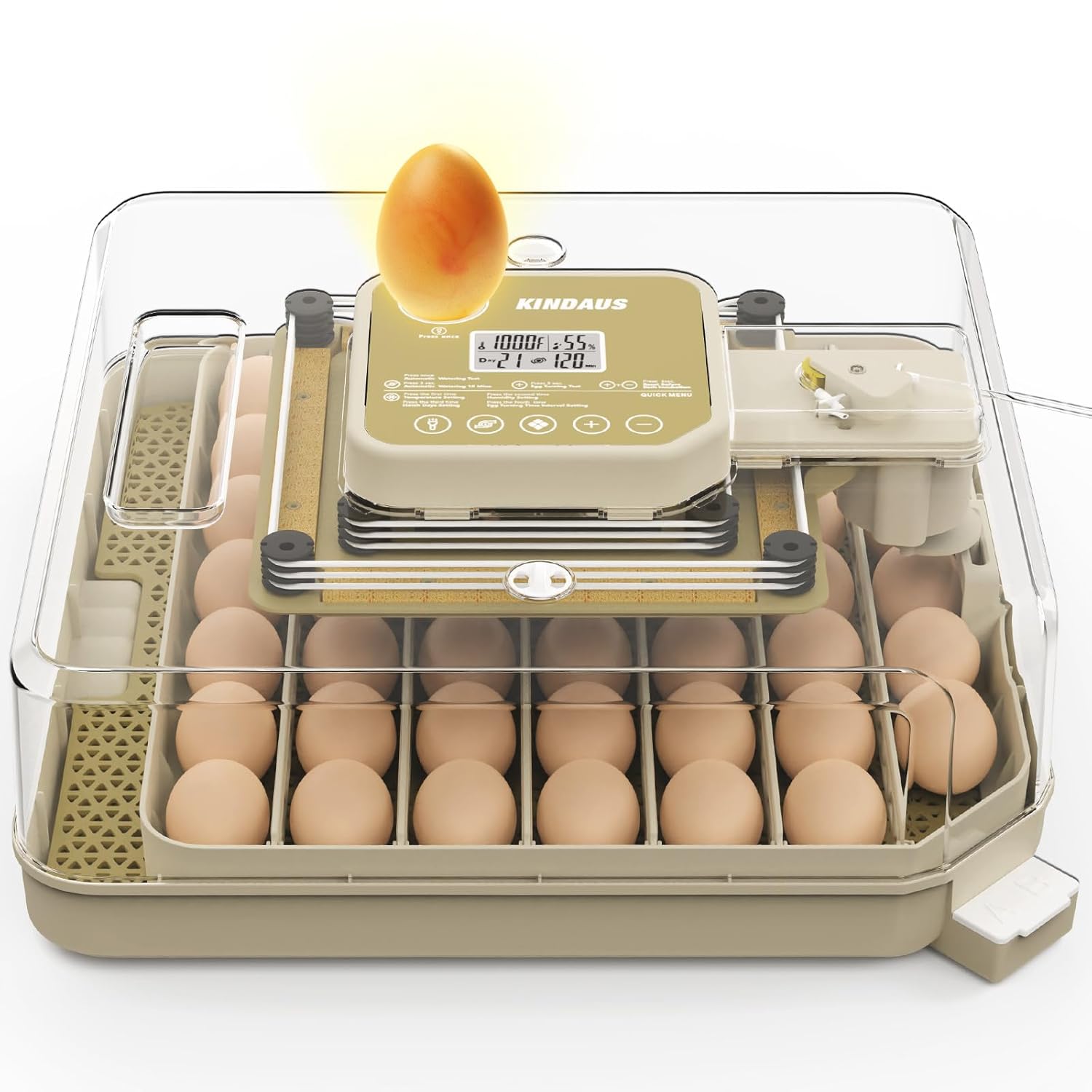 Egg Incubators for Hatching Eggs  Egg Incubator with Automatic Egg Turning and Humidity Control  Quail Eggs Chicken Egg Incubator (48 Eggs)