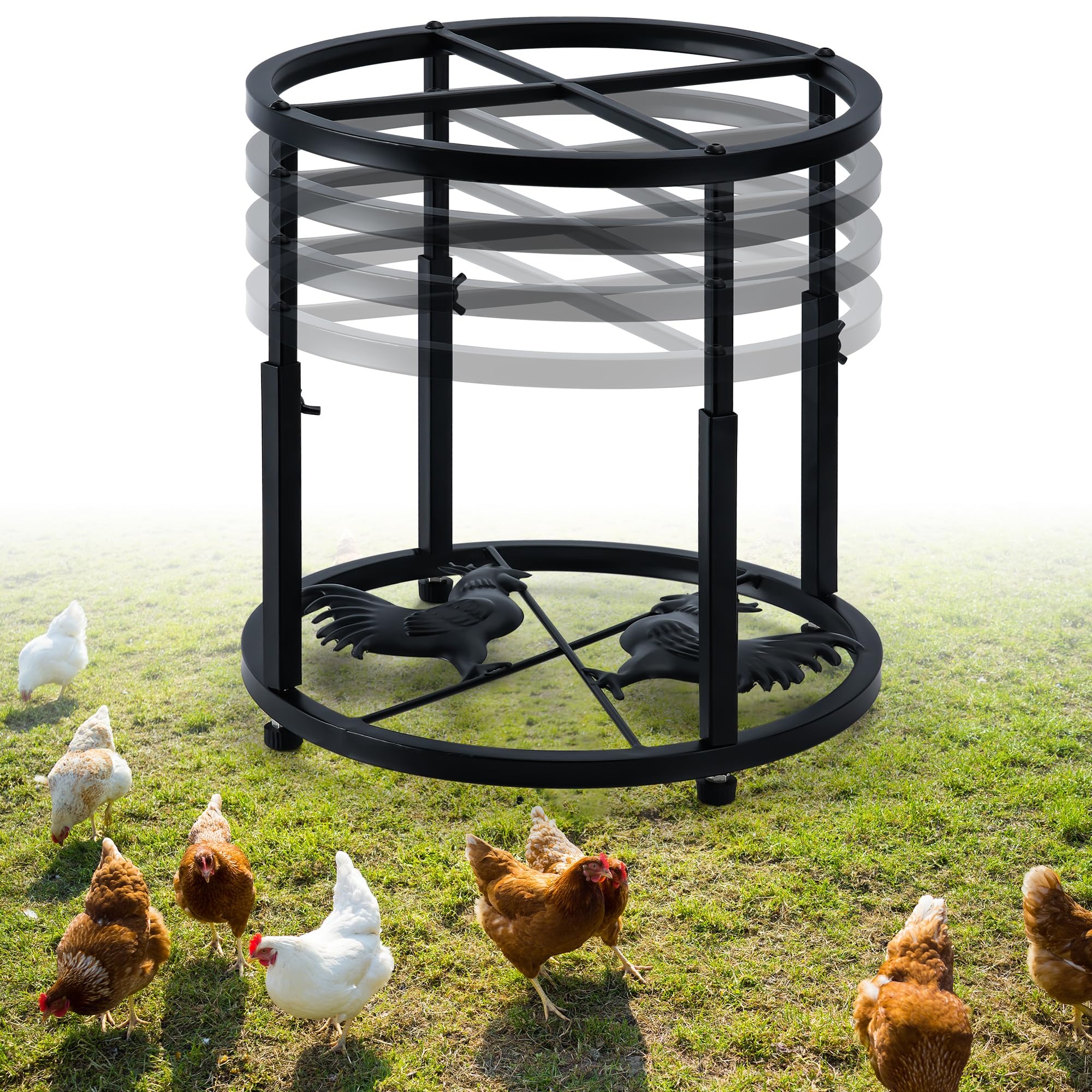Grande sportello automatico solare per pollo, aggiornamento automatico automatico con timer, pannello solare da 7 W, anti-pin,display LCD, telecomando, porta automatica del pollaio