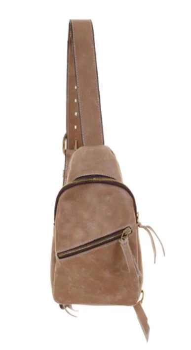 Double J Saddlery- Camel Pull Up Sling Bag