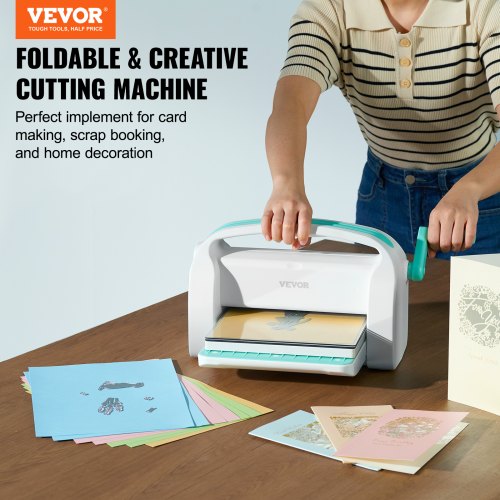 VEVOR Manuelle Stanz- und Prägemaschine 226 mm unsthandwerk Scrapbooking DIY
