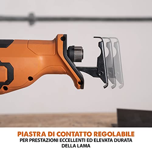 Evolution Sega universale a batteria R150RCP Li 18 V Li Ion EXT Inc Lame multimateriale : Amazon.it: Fai da te